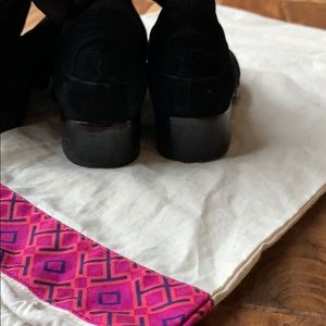 Tory Burch Black Stretch Over The Knee Boots